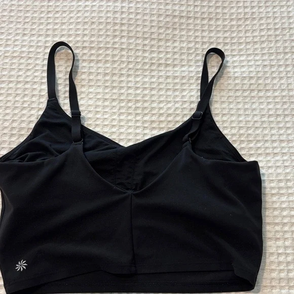 Athleta Black Stretch Sports Bralette/ tank top - Picture 3 of 4